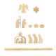 thumbnail image 2 of Linda Navidad Adviento Calendario Escritorio Decoración Madera Adorno Fondo Decoración Beige, 2 of 5