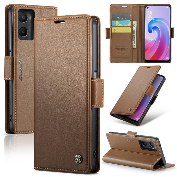 CaseMe tipo cartera Realme 9i 4G con cierre magnético, RFID, tarjetero, soporte, carga inalámbrica