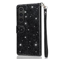 Funda Para Foxdock Elegante Funda Samsung Galaxy S25 Plus Glitter Con Cremallera-Ideal Para El Uso Diario