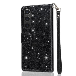 Funda Para Foxdock Elegante Funda Samsung Galaxy S25 Plus Glitter Con Cremallera-Ideal Para El Uso Diario