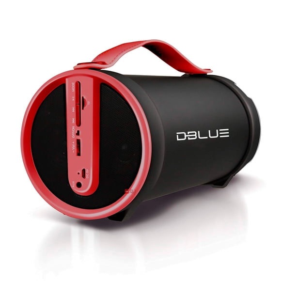 Parlante Bazooka Bluetooth Portátil Con Radio Rojo - Ps