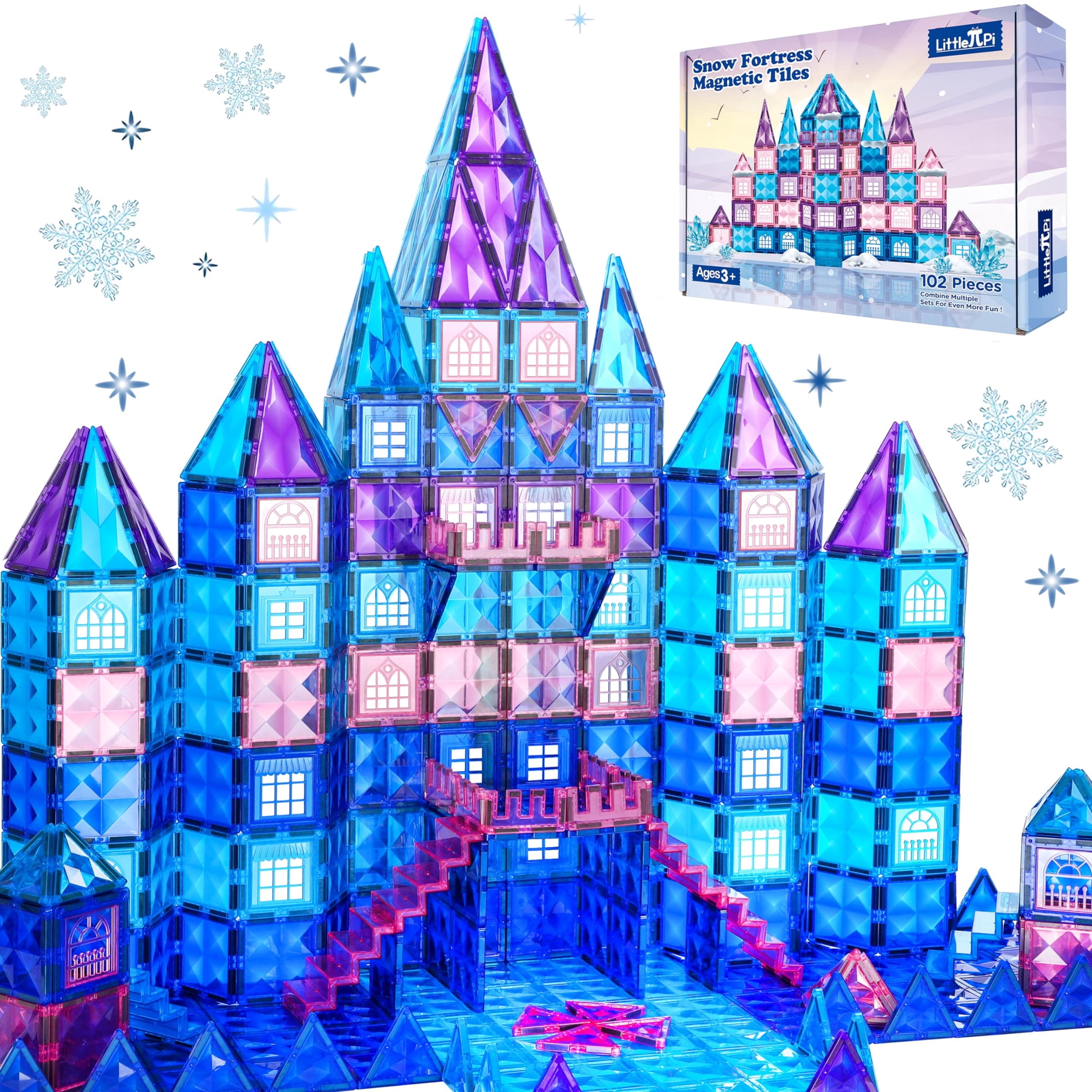 Bloques De Construcción Little Pi Frozen Princess Castle 102 Piezas
