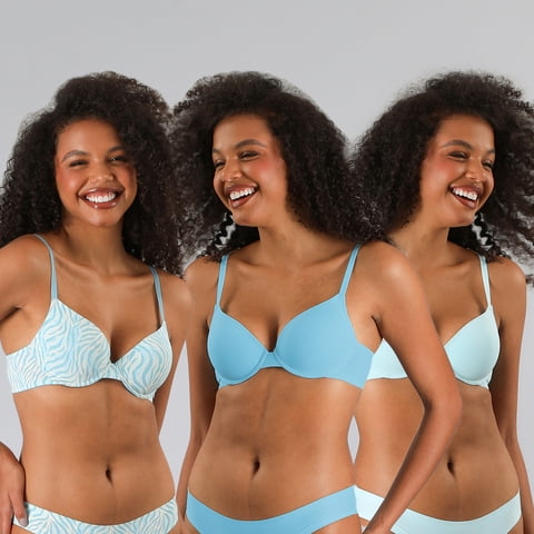 Pack 3X Sosten Perfect Cover Micro Flores Mujer 25602-253