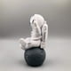thumbnail image 2 of Astronaut Figurine Statue, Silver White Space Decor Ornament, 2 of 3