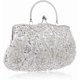 thumbnail image 4 of Bolso clutch EROUGE 29 cm con flores de cuentas y lentejuelas, 4 of 8