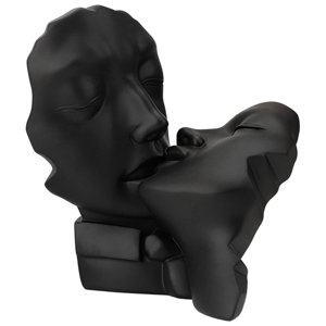 Bothyi - Amantes De La Escultura De Resina Estatua Abstracta Figuras Pareja Arte Hogar Negro