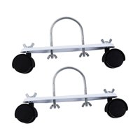 Magideal - Base De Marco De Rueda De Calentador Eléctrico, 2 Piezas, Universal, Suave Y Fácil De Mover, Longitud De 21Cm, Piezas De Reparación Con Accesorios De Rueda Negra