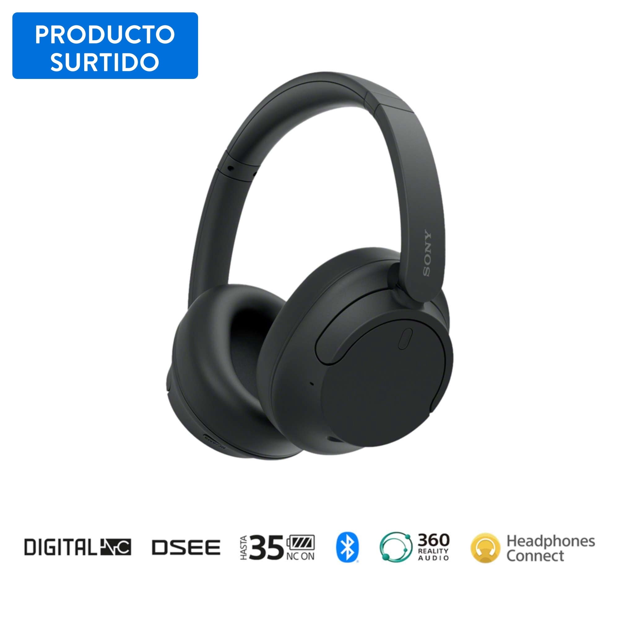Sony - Audífonos Over Ear Wh-Ch720 Bluetooth Negro