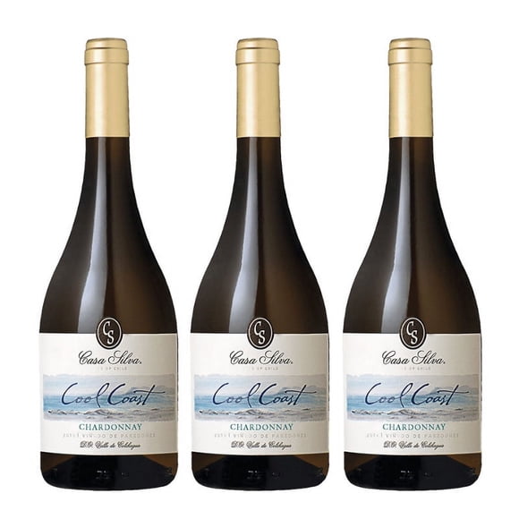 3 Vinos Cool Coast Chardonnay, 750 Ml, 14.5%