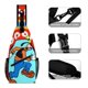 thumbnail image 3 of Goofy Riñonera Bandolera con Estampado Integral para Hombres y Mujeres, Bolso Cruzado Gráfico de Tendencia, Mochila de Hombro Streetwear para Ciclismo y Deportes, Riñonera Versátil Casual, 3 of 6