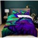 thumbnail image 1 of Nature Mushroom World Quilt Duvet Cover Set Comforter Cover Double3-Piece Bedding Set, 1 of 4