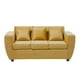 thumbnail image 3 of Sofa 3 Cuerpos Kansas Felpa-Mostaza, 3 of 5