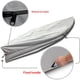 thumbnail image 3 of Cubierta de kayak UPF 50+, cubierta de canoa a prueba de polvo para almacenamiento al aire libre, cubierta de kayak impermeable 420D para barco de pesca, gris (plata, 10 pies), 3 of 3