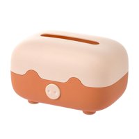 Magideal - Soporte Para Pañuelos De Dibujos Animados, Soporte Para Papel De Seda, Caja Para Servilletas Faciales, Cubierta De Pañuelos Para Mesa De Comedor, Sala