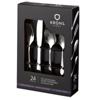 Krons - Set Cubiertos 24 Pzs Vancouver Acero Inox Set Cuchilleria
