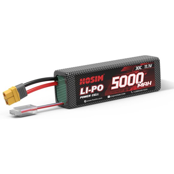 Batería LiPo Hosim 5000mAh 11.1V 30C 3S XT60 RC