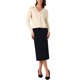 thumbnail image 2 of INSPIRE CHIC Cárdigan de manga larga con cuello en V para mujer, ligero, con botones, casual, tejido de punto, suéter XXL albaricoque, 2 of 6