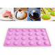 thumbnail image 3 of Mini molde de silicona semiesférica de 24 cavidades (2 unidades) para hornear chocolate, pasteles, gelatina y mousse., 3 of 8