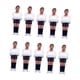 thumbnail image 2 of Juego De 10 Figuras De Futbolín, Minifiguras De Futbolín, Blanco Y Azul Oscuro, 2 of 5