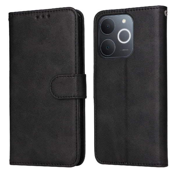 Funda Billetera para Realme Narzo 80 Lite 4G con Porta Tarjetas y Soporte Ajustable Negro