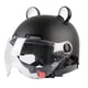 thumbnail image 1 of Accesorio Para Casco De Ciclomotor De Cara Abierta Para Motocicletas Eléctricas Chopper Moped Negro, 1 of 5