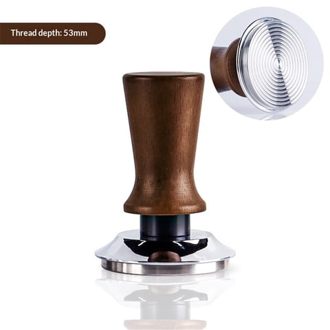 Xusx111 - Espresso Tamper De 53Mm, Tamper De Café Calibrado Cargado Con Resorte De 30Lb, Acero Inoxidable, Traje De Tamper De Barista Para Más De 53Mm Espresso