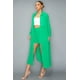 thumbnail image 4 of Conjunto de Blusa Larga de Gasa con Botones, Manga Larga, Abertura Lateral y Shorts, 4 of 4