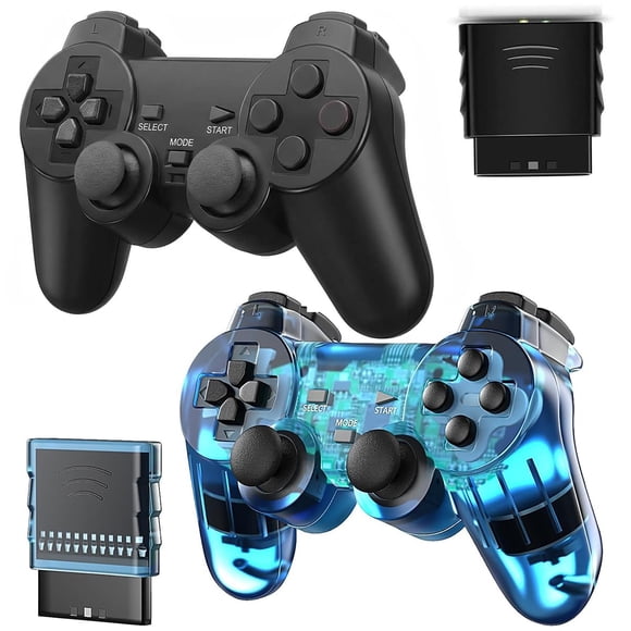 Mando inalámbrico Degulan PS-2 negro y azul