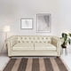 thumbnail image 1 of Sofa Florencia 3 Cuerpos Cuero Colorado Beige, 1 of 5