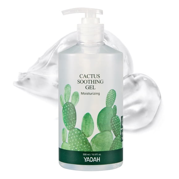 Gel calmante YADAH Cactus, 500 ml, para aliviar las quemaduras solares, vegano