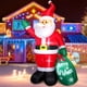 thumbnail image 1 of Decoración navideña inflable de Papá Noel de 8 pies para exteriores, 1 of 7