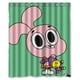 thumbnail image 1 of Cortina de ducha Anais de World of Gumball, juego de cortinas de baño con ganchos, tamaño 60 x 72 pulgadas, 1 of 3