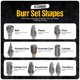 thumbnail image 4 of Juego de Fresas de Carburo BLENCEE 10 Piezas 6.35mm Corte Doble, 4 of 8