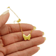 thumbnail image 5 of Colgante Mariposa Nácar Punto De Luz Chapado En Oro 18k, 5 of 5