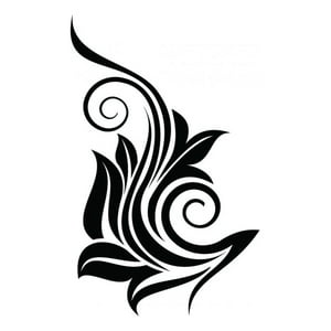 Rienda Libre Graphics - Decomural Spiral Leaves Corner Ws-18222