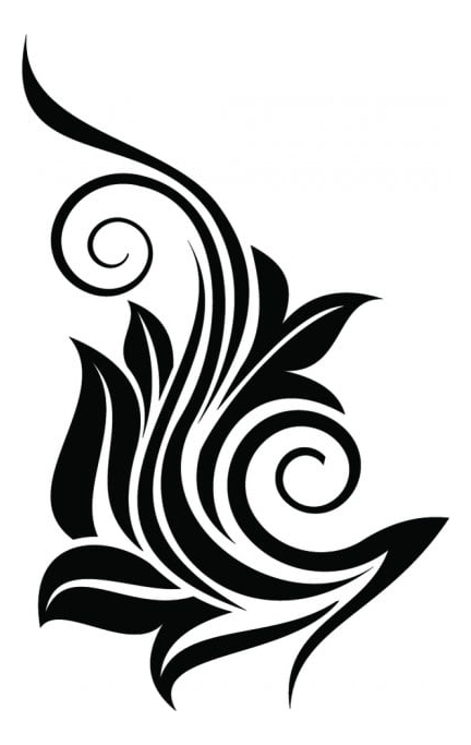 Rienda Libre Graphics - Decomural Spiral Leaves Corner Ws-18222