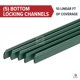thumbnail image 5 of Listones de Valla Fenpro 1,8 m x 3 m Verde con Bloqueo Inferior, 5 of 9
