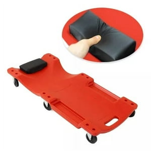 Partyglobos - Camilla De Mecánico Plástica Con 6 Ruedas Reforzada 130Kilos