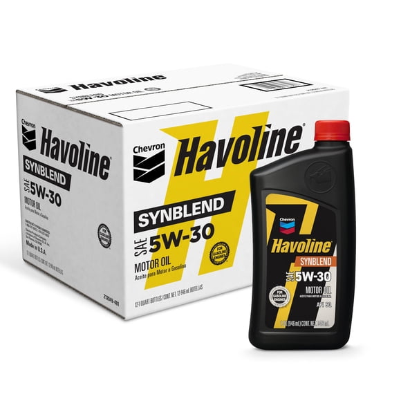 Aceite de Motor Havoline 5W-30 946 ml Paquete de 12