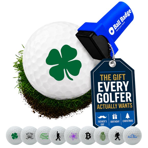Sello de Golf Alibi Golf Trébol de Cuatro Hojas con Tinta Automática