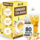thumbnail image 1 of Té de raíz de jengibre LeafLea, 80 bolsitas, sin cafeína, 1 of 9