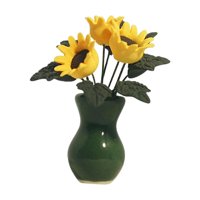 Bothyi - 1/12, Casa De Muñecas, Girasoles, Juego De Simulación, Maceta De Plantas Artificiales Para Regalo