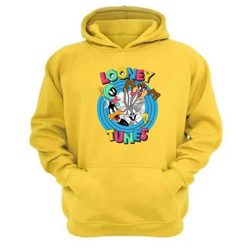 Genérico - Poleron Canguro Dibujos Animados Lt Amarillo Talla S Unisex