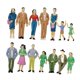 thumbnail image 5 of 14 Piezas Escala 1:25 HO Figuras De Personas En Color Modelo Tren Dise?o Ferroviario, 5 of 6