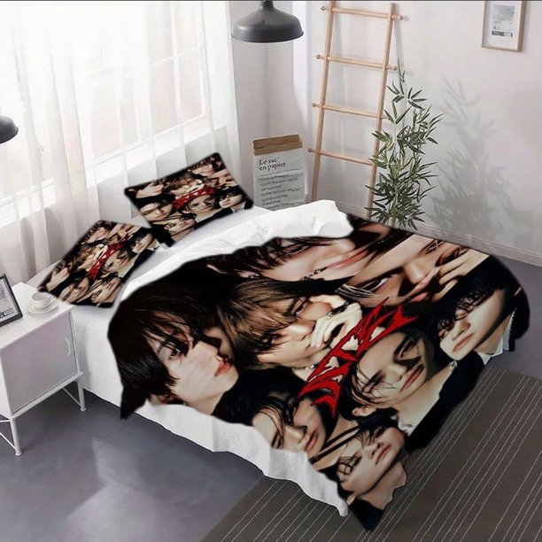 3pcs Stray Themed Duvet Cover Set - Bedding Essentials Soft Duvet And Pillowcases