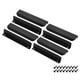 thumbnail image 1 of Uxcell 8 piezas de tiradores para gabinetes, tiradores de borde de aleación de aluminio de 6 pulgadas, tirador de dedo plano oculto para montaje trasero para cajones de armario, negro, 1 of 7
