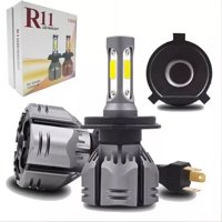 Mundo Accesorios - X2 Ampolletas Turboled R11 De 12000 Lúmenes 150 Watts 6500K Blanco Frío Para Autos, Motos, Camionetas, Camiones, Buses 12/48V Modelos H4