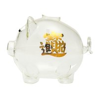 Magideal - Cerdo De Dibujos Animados Caja De Ahorro De Dinero Ahorro De Dinero Adorno De Banco Artesanía Tarro De Dinero Estatuilla Para Dormitorio , Con Caracter