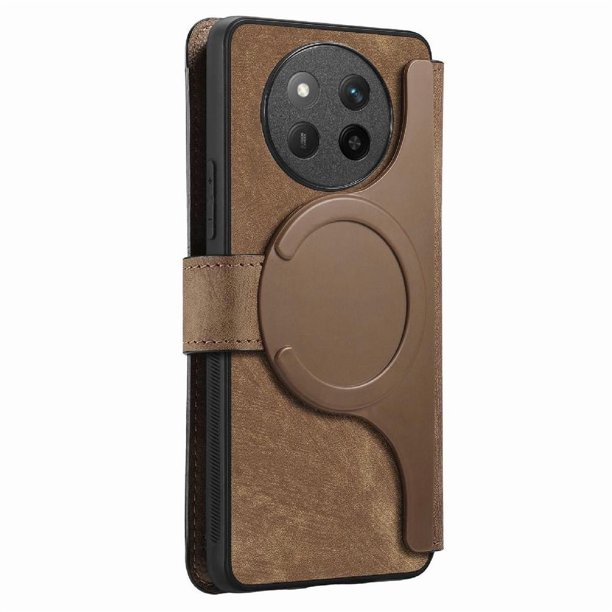 Funda Billetera Magnética para Honor X9C Soporte Tarjetas Desmontable Marrón
