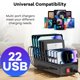 thumbnail image 3 of Cargador USB RUANSZZ 300W 22 puertos USB-C/A, 3 of 9